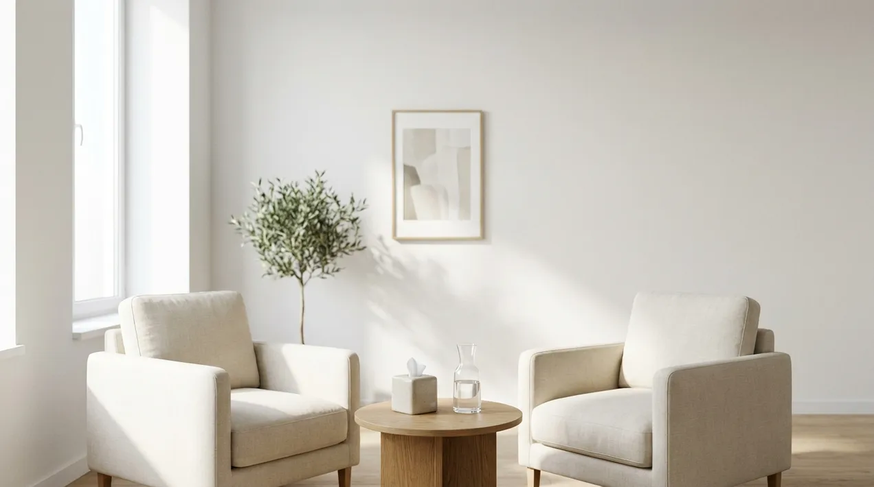 Sunlight filtering through calm trees