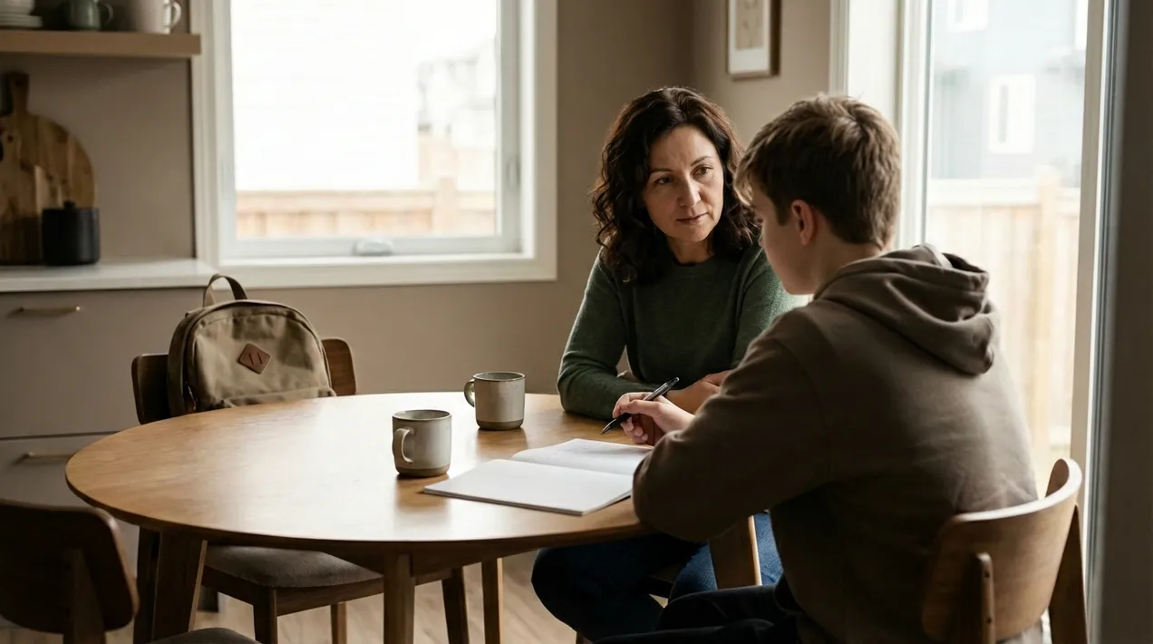 Abstract soft blue and pink background representing growth